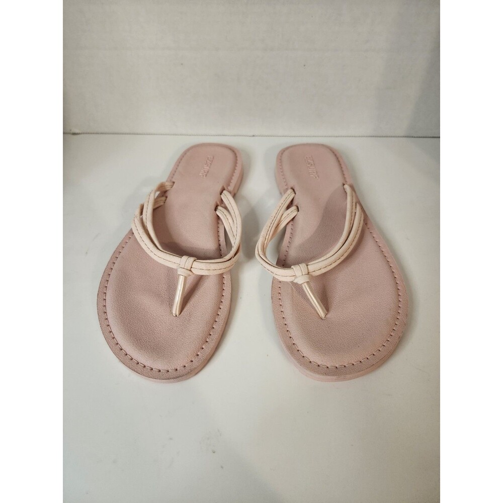 Ezsurf Leather Beach Sandals (Womens Size 8.5 Pink) Non-Slip Cushion